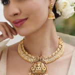 Ditya Imitation 22K Gold-Plated Stone Studded & Beaded Jewellery Set for Women